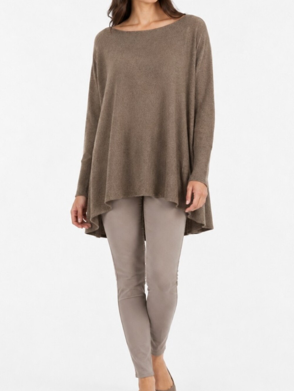 Autumn Cashmere 100% Pure Cashmere Oversized Put To Pit Is 24 Boat Neck Sweater